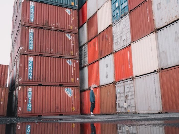 Stack of Shipping Containers